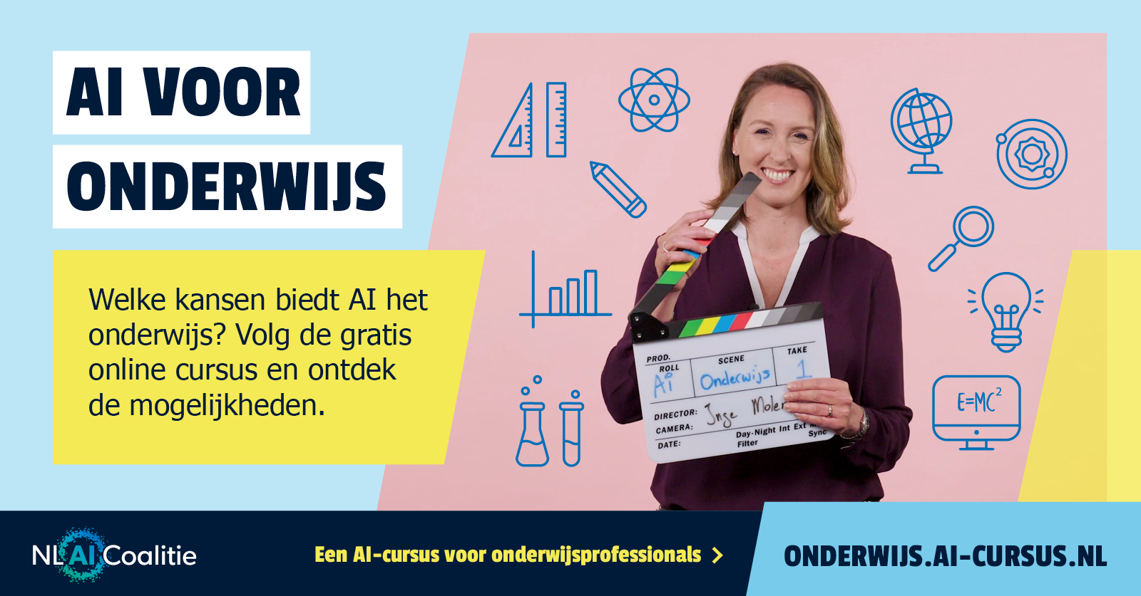 Gratis online AI-cursus door NLAIC voor onderwijsprofessionals